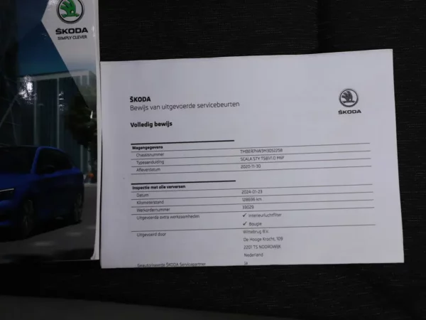 Photo 30 of 34 of TMBER7NW3M3052258 Skoda Scala 1.0 TSI Business Edition 5-drs Hatchb.