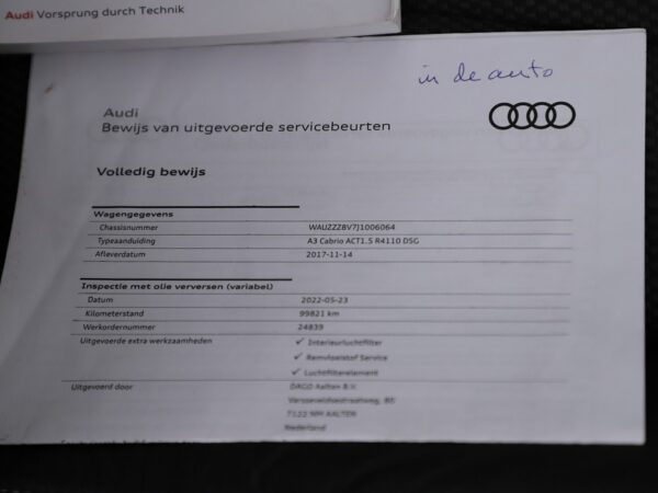 Photo 22 of 26 of WAUZZZ8V7J1006064 Audi A3 Cabriolet 1.5 Aut. TFSI CoD