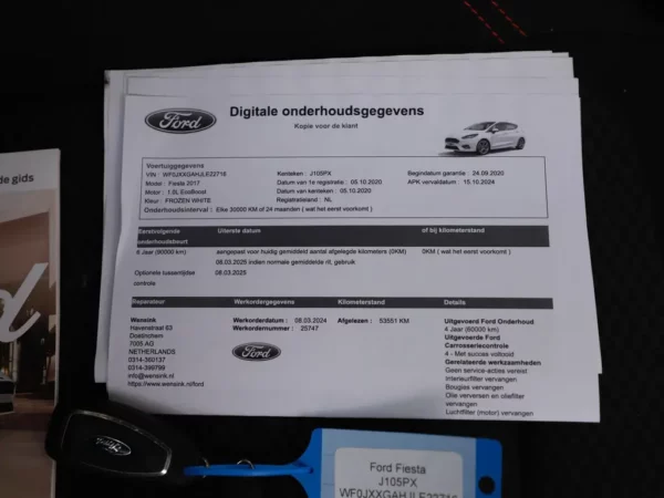 Photo 22 of 26 of WF0JXXGAHJLE22716 Ford Fiesta 1.0 EcoBoost ST-Line LED