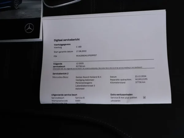 Photo 29 of 33 of W1K2062411F039957 Mercedes-Benz C-Klasse Estate 180 Aut. AMG Line 5-drs Combi