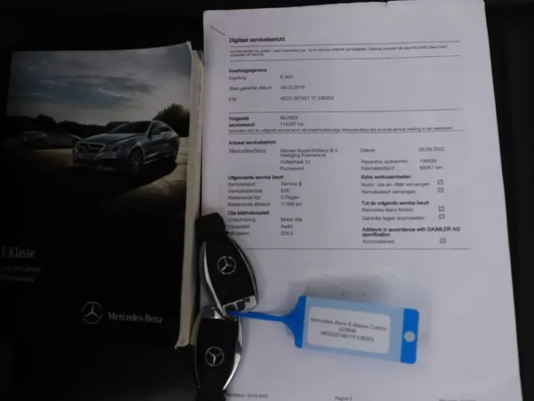 Photo 29 of 34 of WDD2074611F336253 Mercedes-Benz E-Klasse Cabrio 400 Prestige Cruise Ecc