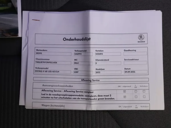 Photo 30 of 34 of TMBJB7NY3NF011424 Skoda Enyaq iV 60 5-drs SUV Cruise