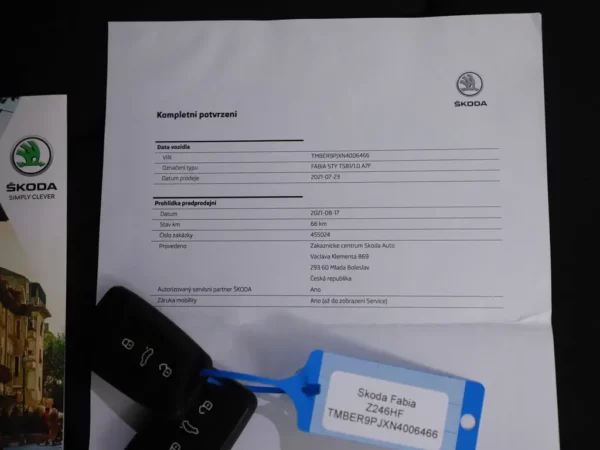 Photo 31 of 35 of TMBER9PJXN4006466 Skoda Fabia 1.0 Aut. TSI Business Edition 5-drs Hatchb.