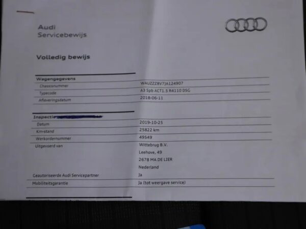 Audi A3 Sportback 1.5 TFSI S-tronic CoD