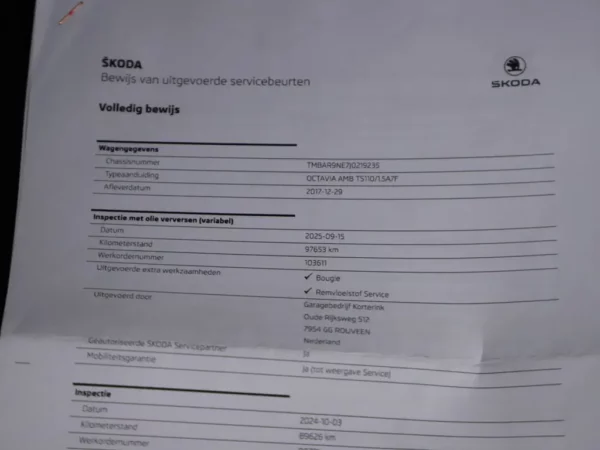 Skoda Octavia 1.5 TSI Greentech Ambition Business