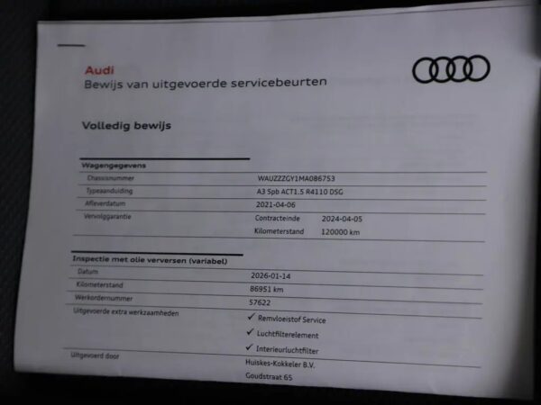 Audi A3 Sportback 35 TFSI S-Tronic Edition One S-Line