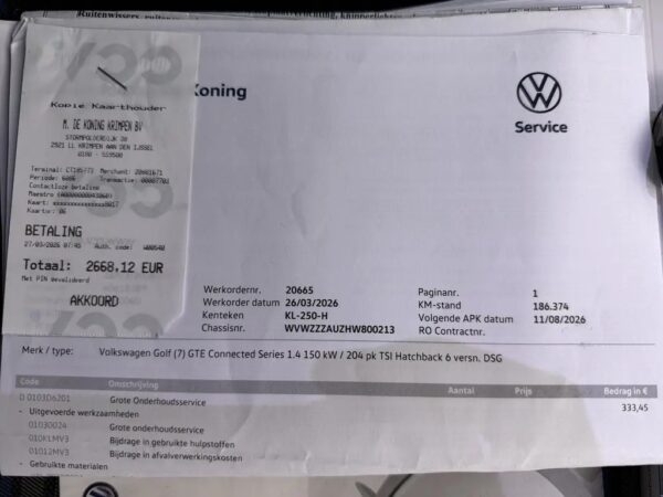 Volkswagen Golf 1.4 TSI GTE Connected Series