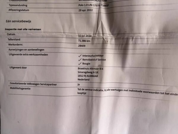 Volkswagen Polo 1.0 TSI Life Led