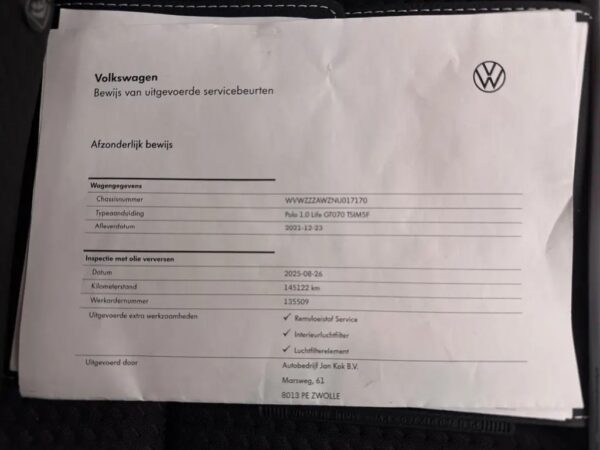 Photo 21 of 25 of WVWZZZAWZNU017170 Volkswagen Polo 1.0 TSI Life (5-drs Hatchb.)