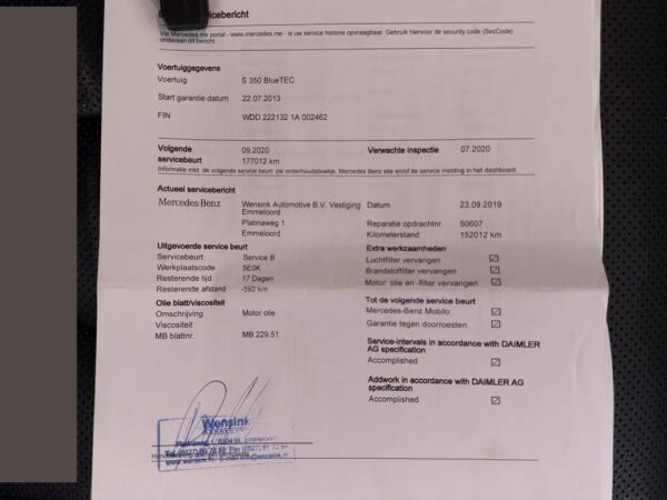 Mercedes-Benz S-Klasse 350 BlueTEC Lang Prestige Plus