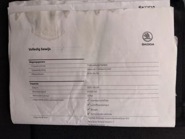 Skoda Fabia 1.0 Active Elektr -Pakket Navigatie