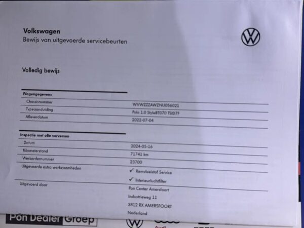 Volkswagen Polo 1.0 TSI DSG Style
