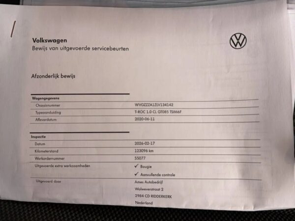 Photo 25 of 25 of WVGZZZA1ZLV134142 Volkswagen T-Roc 1.0 TSI Style Business
